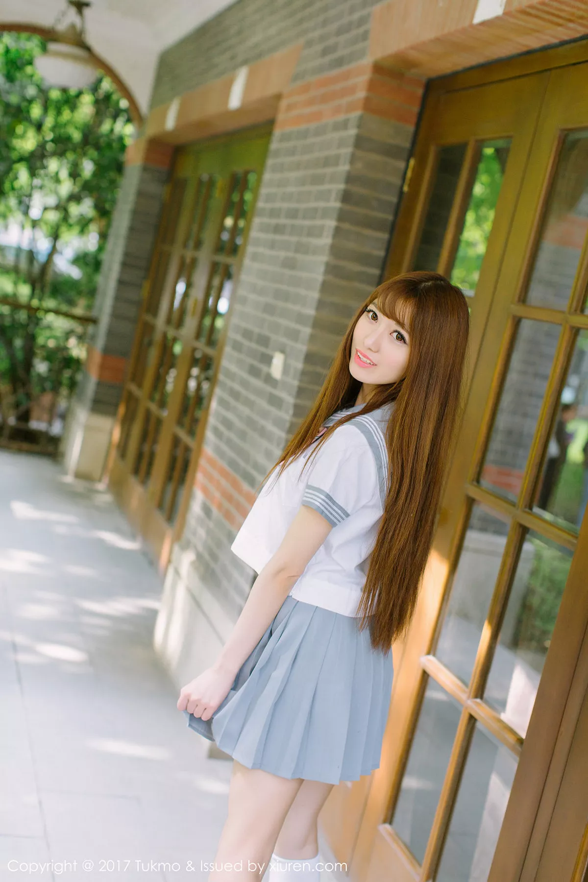 秀人集.com_[Tukmo兔几盟]Vol.094_嫩模赵乃莹性感学生装及成熟红色连身裙清爽迷人写真33P