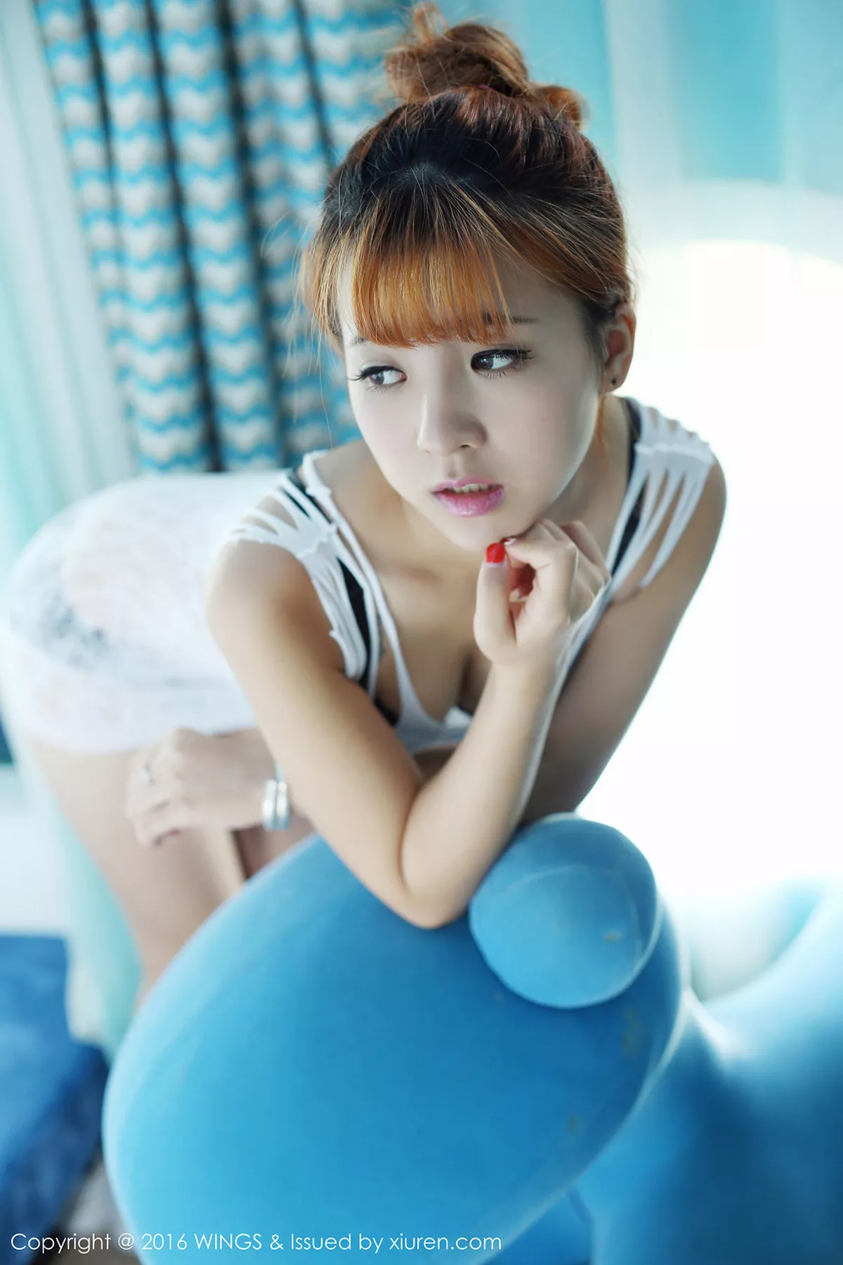 秀人集.com_[WingS影私荟]Vol.011_嫩模奚梦娇白色缕空连体睡裙性感黑色内衣秀美胸写真56P