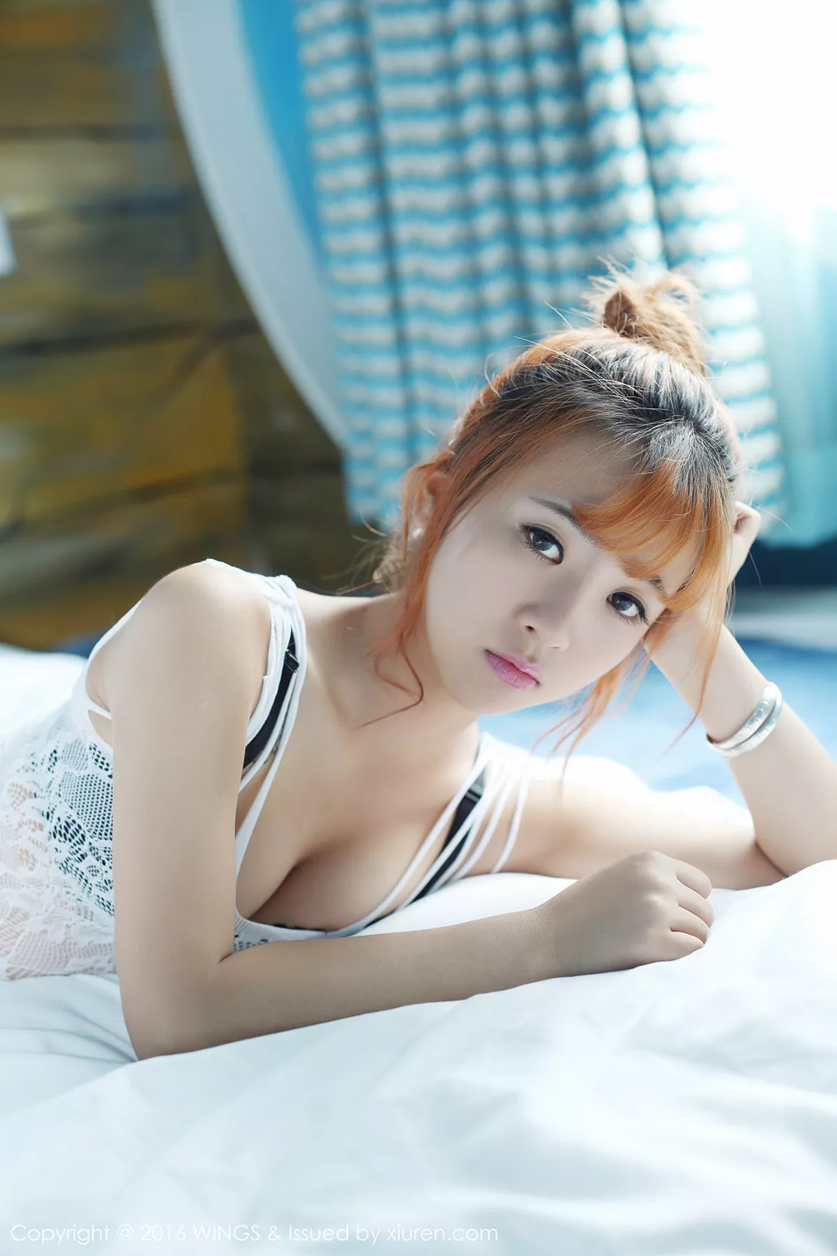 秀人集.com_[WingS影私荟]Vol.011_嫩模奚梦娇白色缕空连体睡裙性感黑色内衣秀美胸写真56P