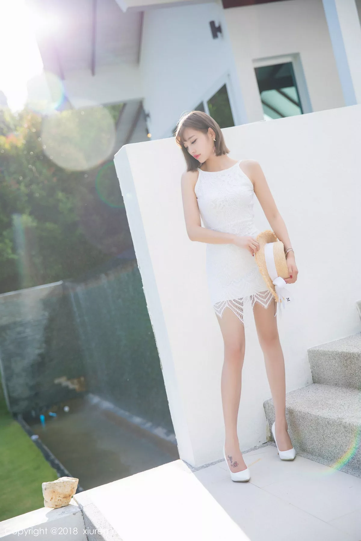 秀人集.com_[XiuRen秀人网]No.993_甜美女神杨晨晨sugar甲米旅拍粉色旗袍泳池里湿身诱惑写真50P