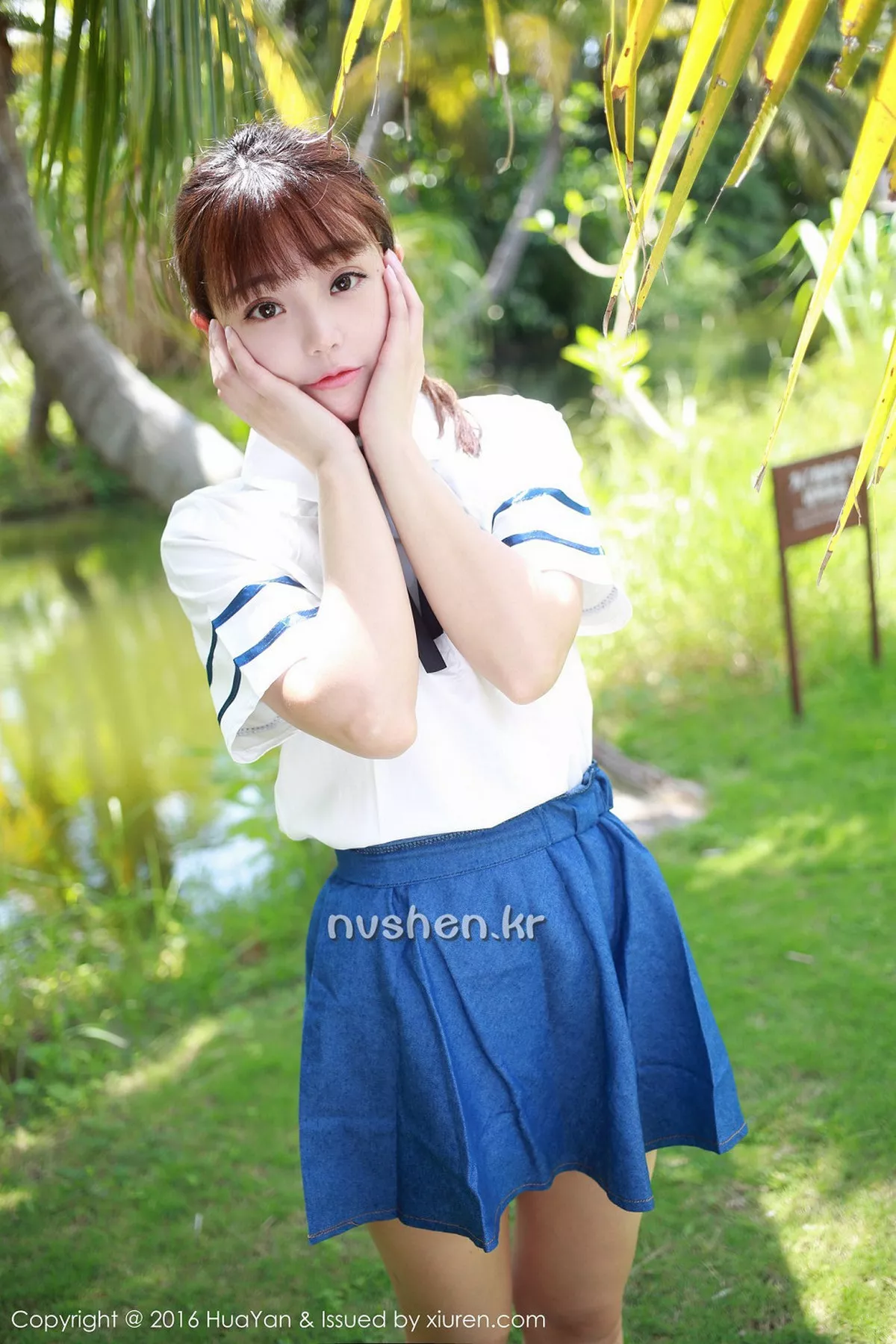 秀人集.com_[HuaYan花の颜]Vol.008_嫩模佘贝拉bella三亚旅拍白色比基尼秀完美身材性感写真46P