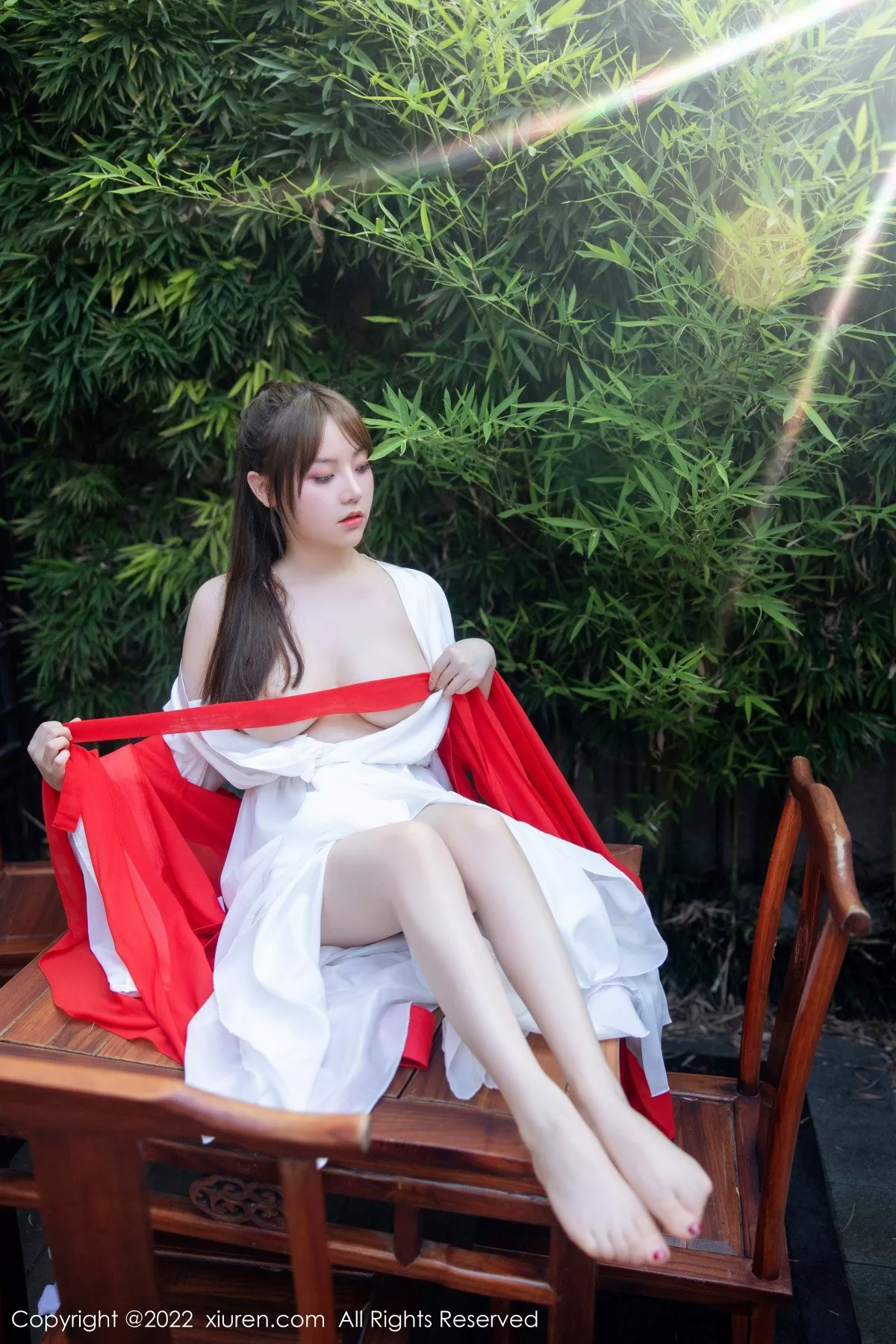 秀人集.com_[XiuRen秀人网]No.5414_模特豆瓣酱性感红色唐韵古装服饰半脱露傲人豪乳惹火诱惑写真80P