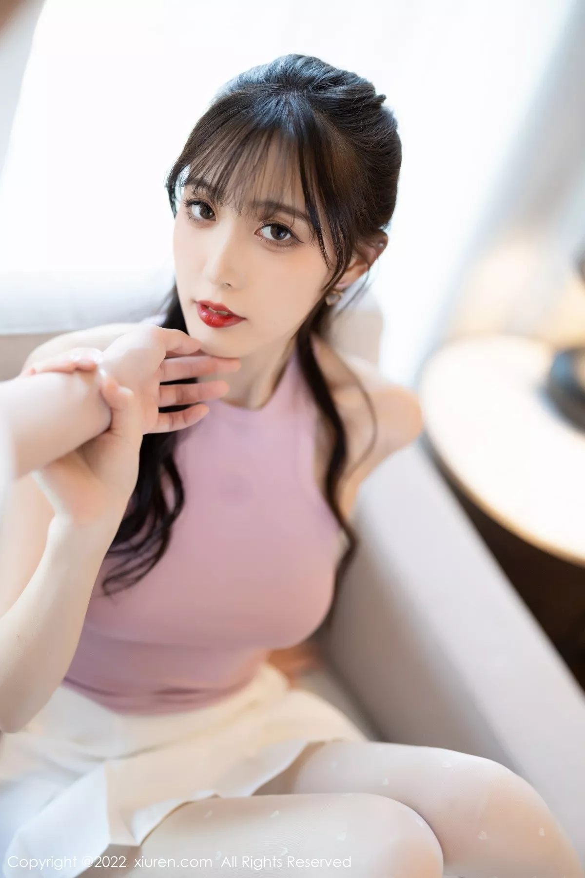 秀人集.com_[XiuRen秀人网]No.5622_模特林星阑性感淡紫真空上衣配白短裙秀曼妙身姿迷人诱惑写真82P