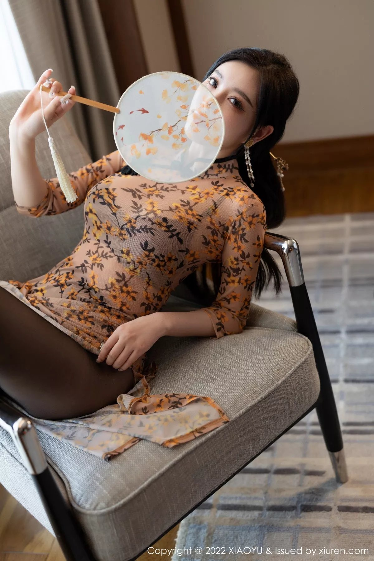 秀人集.com_[XiaoYu画语界]Vol.927_女神杨晨晨Yome脱轻透旗袍露黑色蕾丝内衣配开档黑丝诱惑写真88P