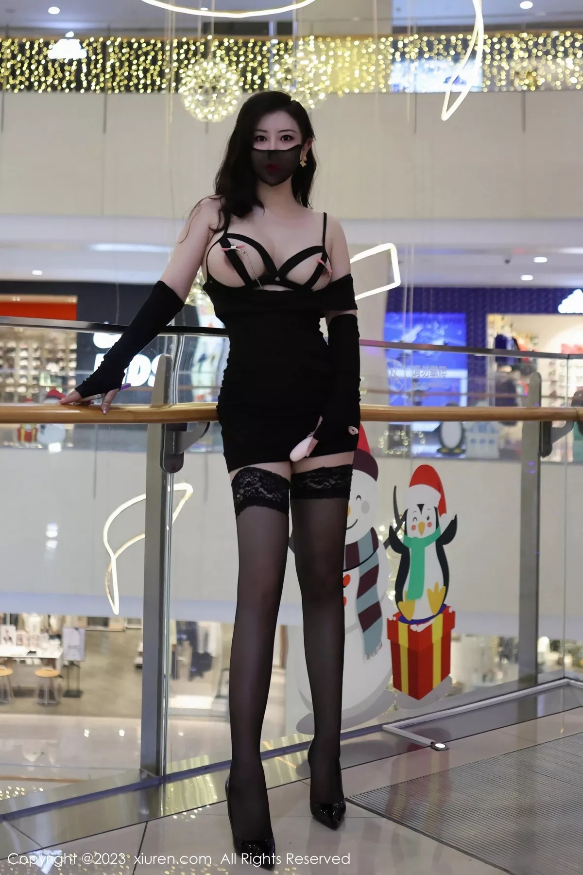 秀人集.com_[XiuRen秀人网]No.6515_模特王婉悠Queen性感黑色情趣内衣配蕾丝袜秀惹火身材诱惑写真80P