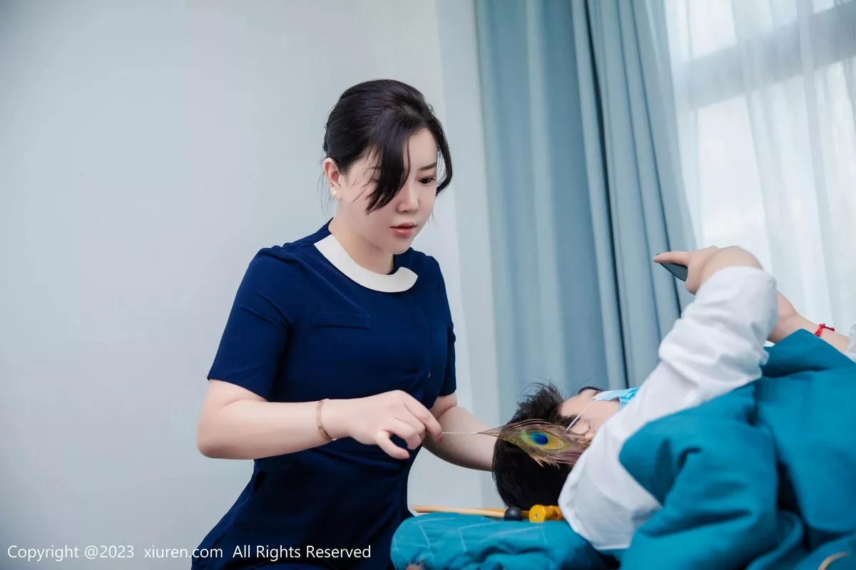 秀人集.com_[XiuRen秀人网]No.6878_模特王婉悠Queen性感技师装扮脱制服露轻透薄纱内衣诱惑写真74P