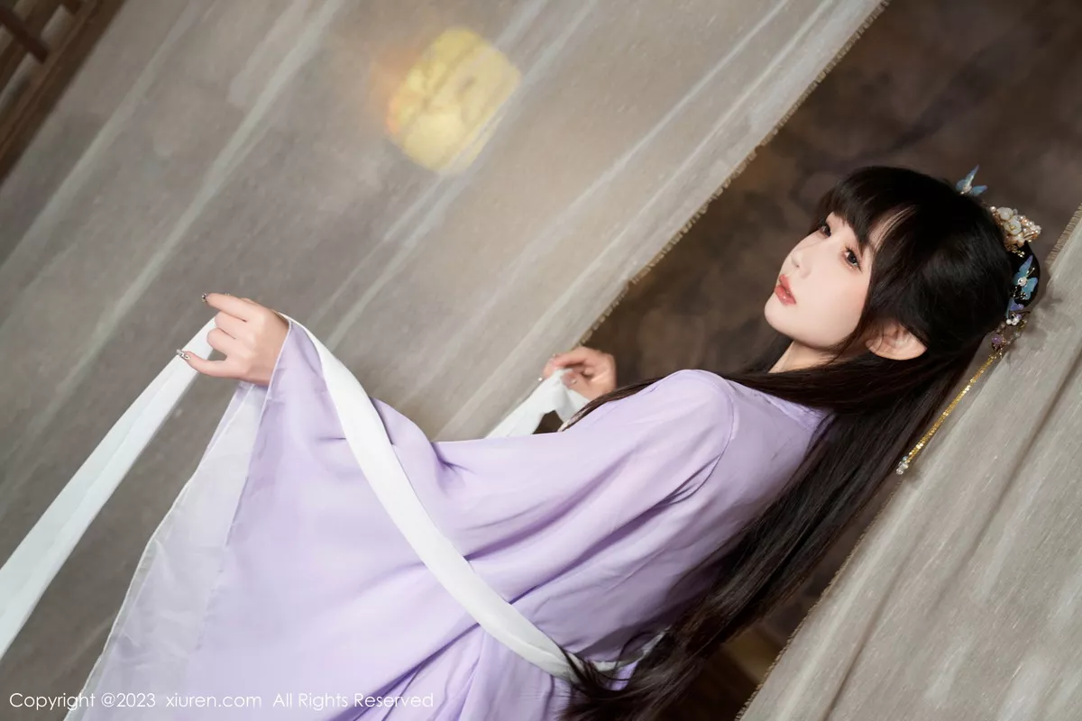 秀人集.com_[XiuRen秀人网]No.7442_模特波巧酱性感紫色薄纱情趣服配超薄肉丝秀完美身材诱惑写真85P