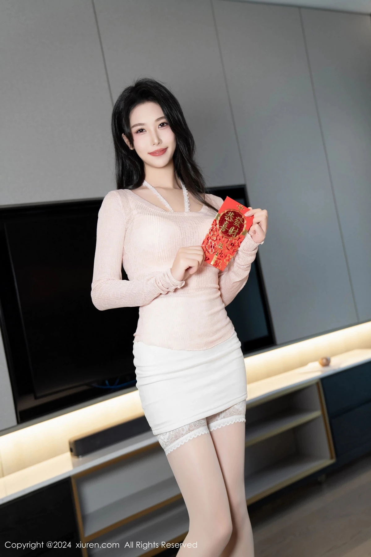 秀人集.com_[XiuRen秀人网]No.8086_模特利世情节拍摄性感浅粉上衣配短裙露淡粉内衣完美诱惑写真105P