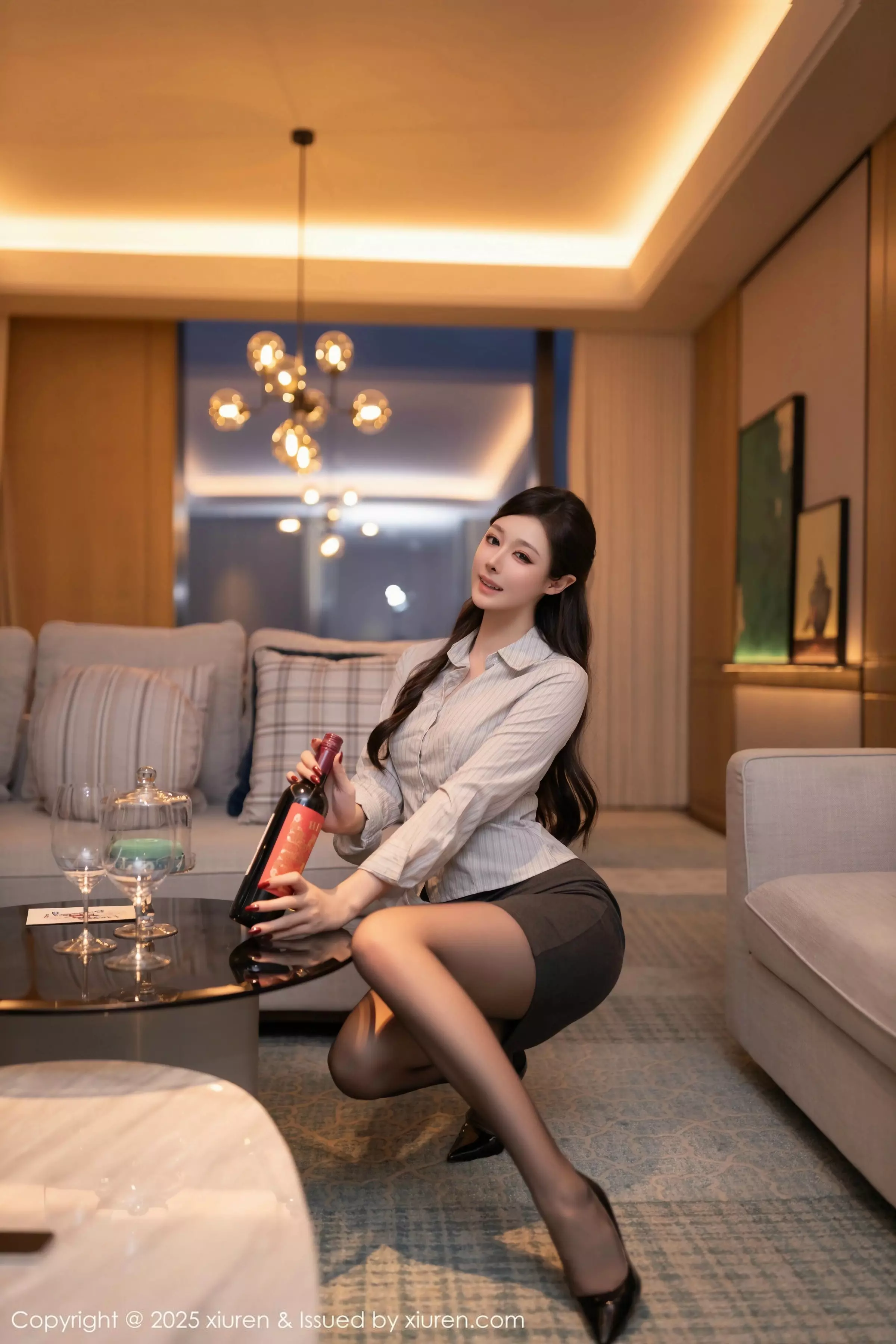 秀人集.com_[XiuRen秀人网]No.10022_模特小逗逗性感衬衫露豹纹内衣配超薄黑丝秀曼妙身姿诱惑写真79P