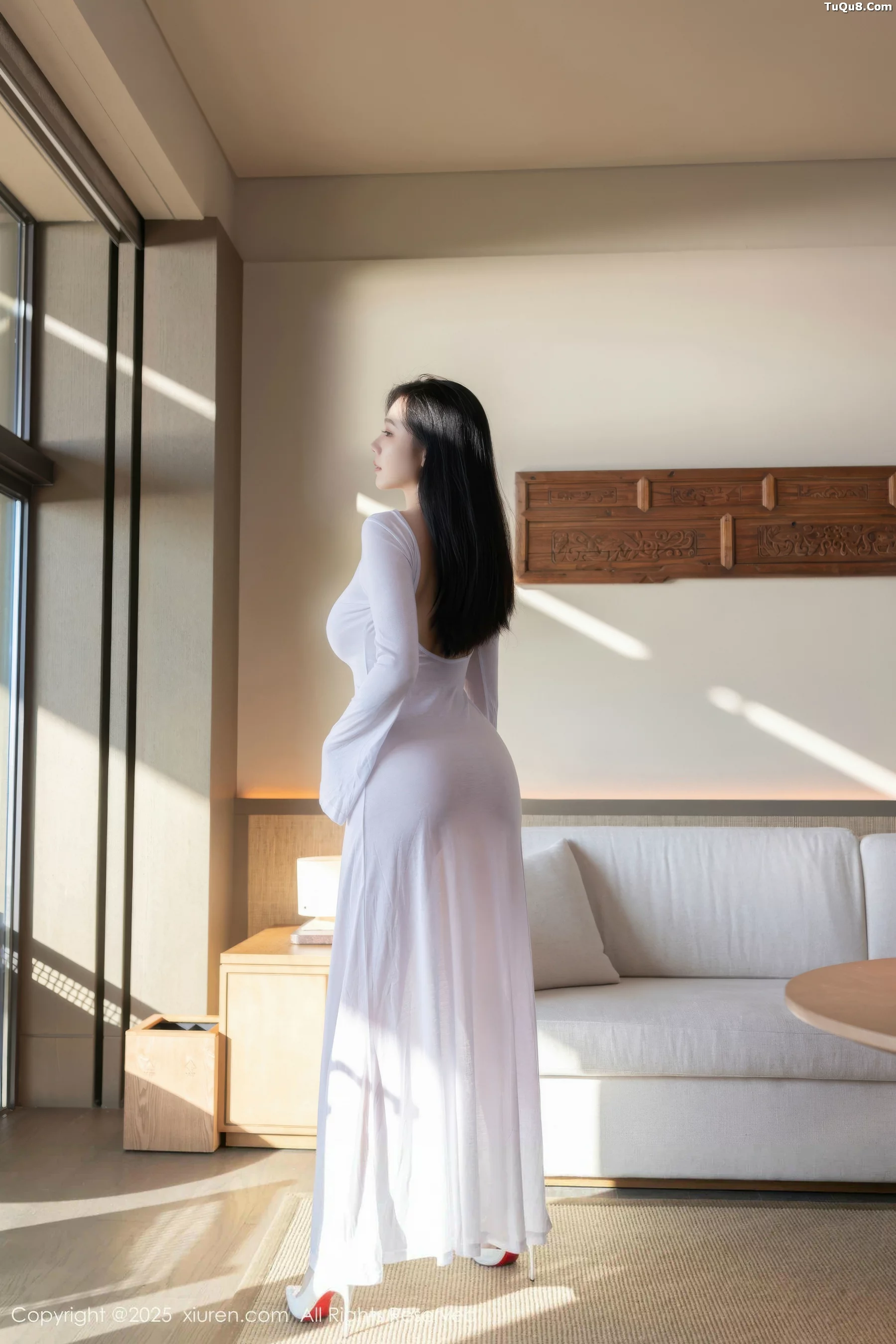 秀人集.com_[XiuRen秀人网]No.10747_模特安然anran性感白色连衣长裙配超薄肉色秀曼妙身姿诱惑写真80P