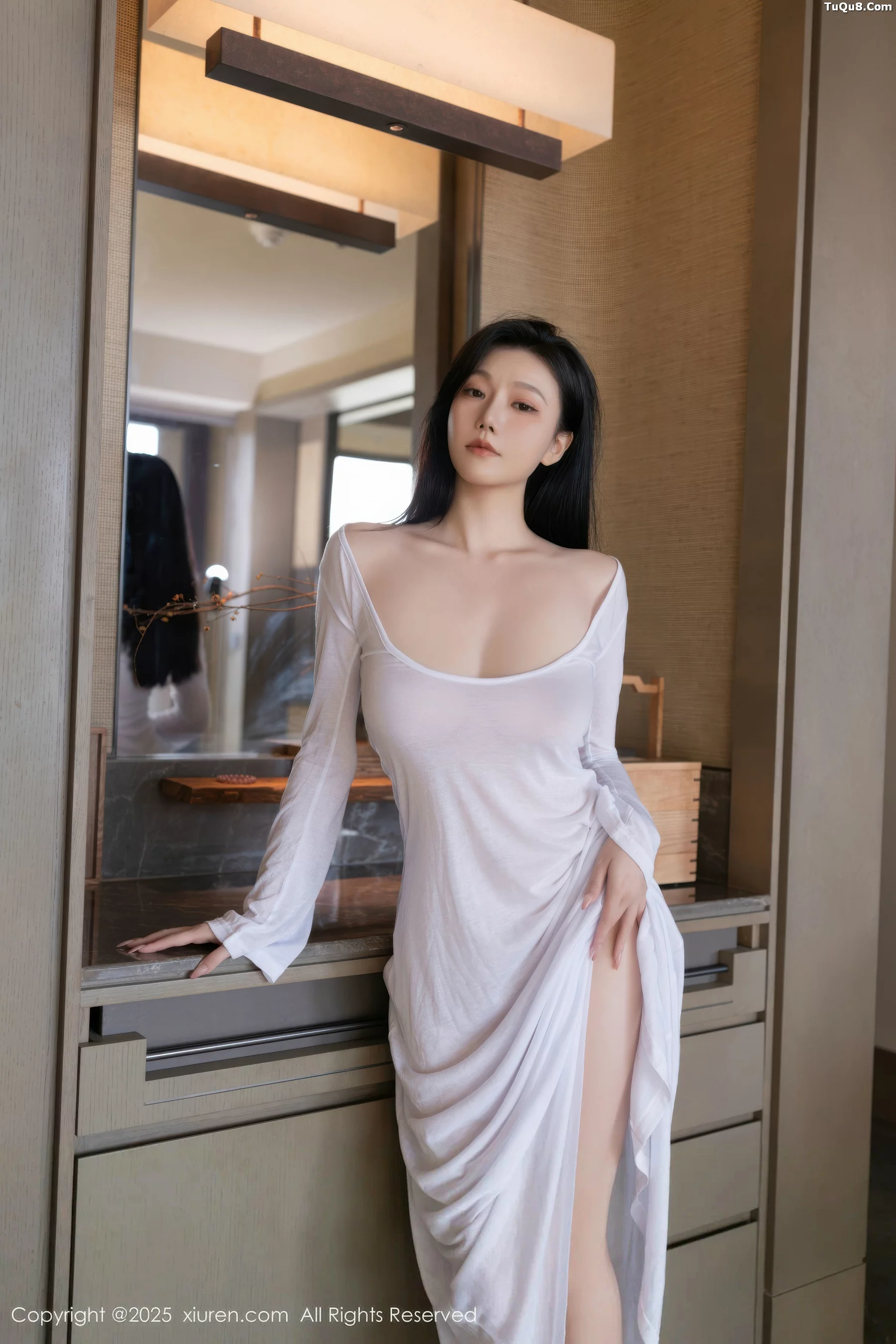 秀人集.com_[XiuRen秀人网]No.10747_模特安然anran性感白色连衣长裙配超薄肉色秀曼妙身姿诱惑写真80P