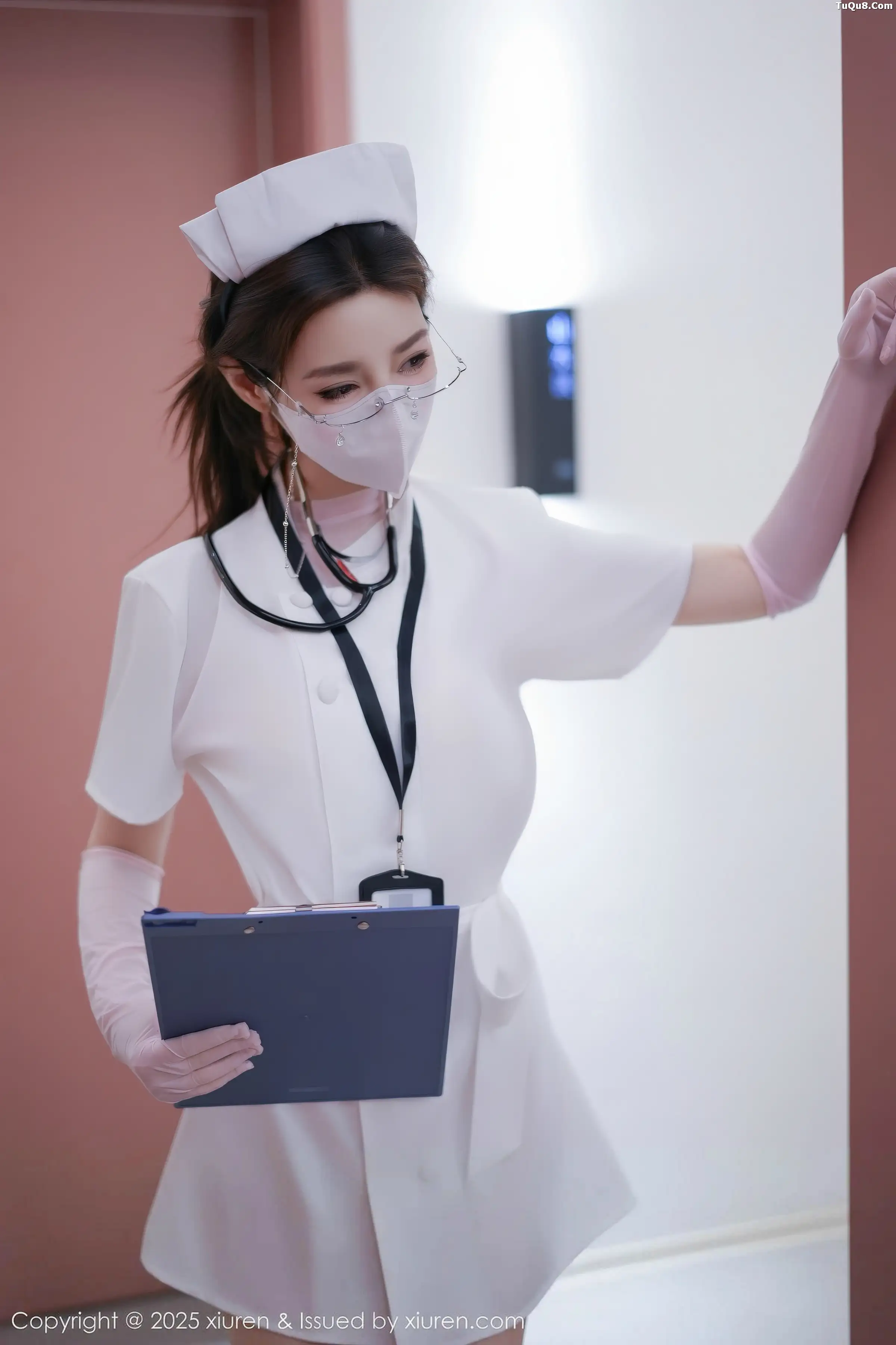 秀人集.com_[XiuRen秀人网]No.11099_模特Twins-桃桃性感护士服露白色情趣内衣秀曼妙身姿诱惑写真78P